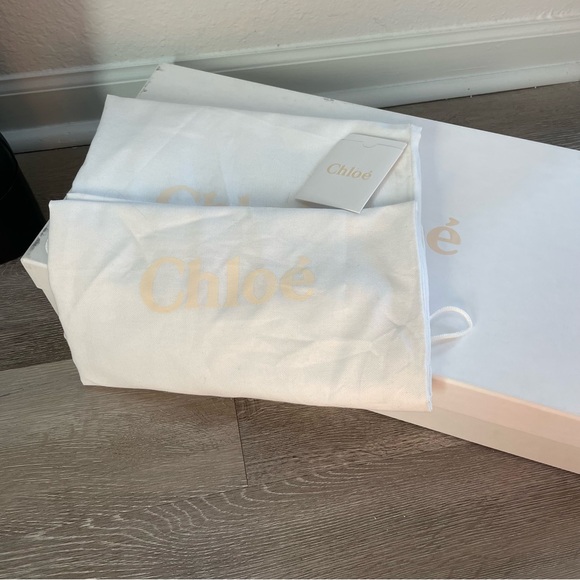 Chloe Wave Black Calf Smooth Leather Knee High Boots with Wave Heel 39 - Picture 12 of 14